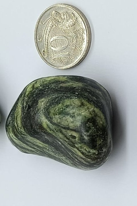 Green Snakeskin Jasper Tumbled Stone