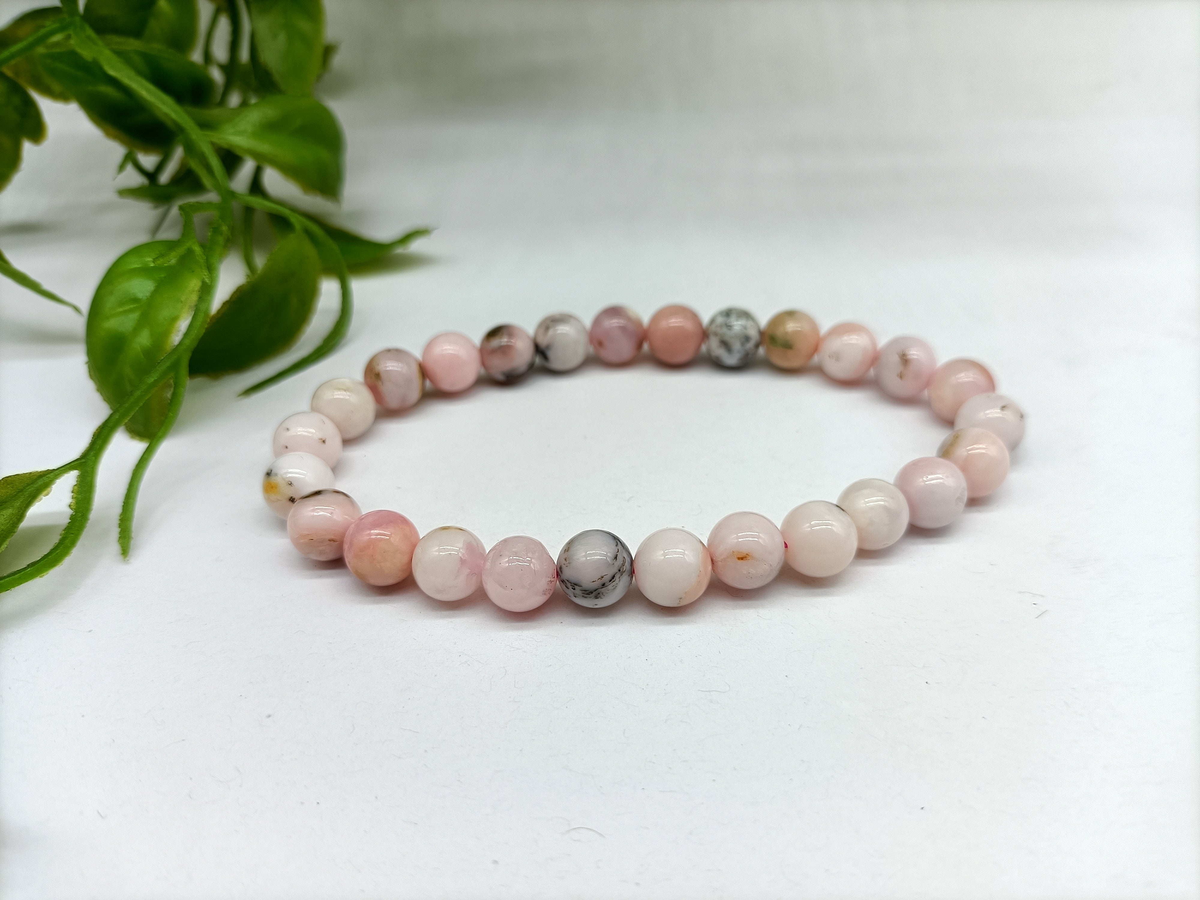 Pink Peruvian Opal Bracelet Crystal Wellness