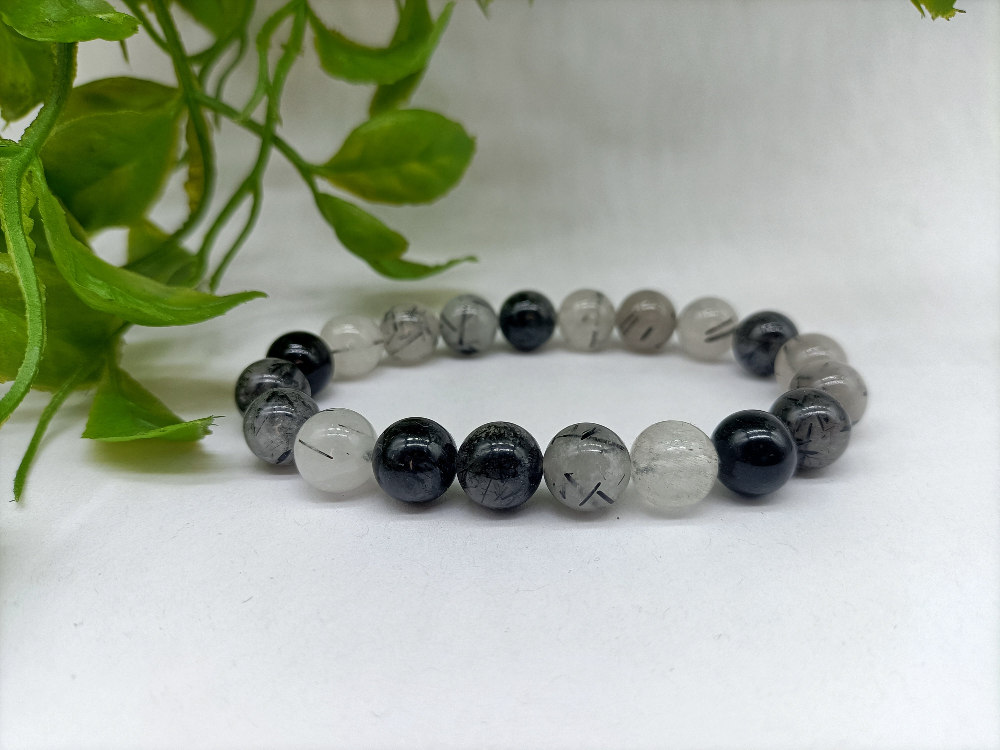 Black Rutilated Bracelet - Crystal Wellness