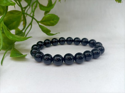 Black Tourmaline Beads Bracelet - Crystal Wellness