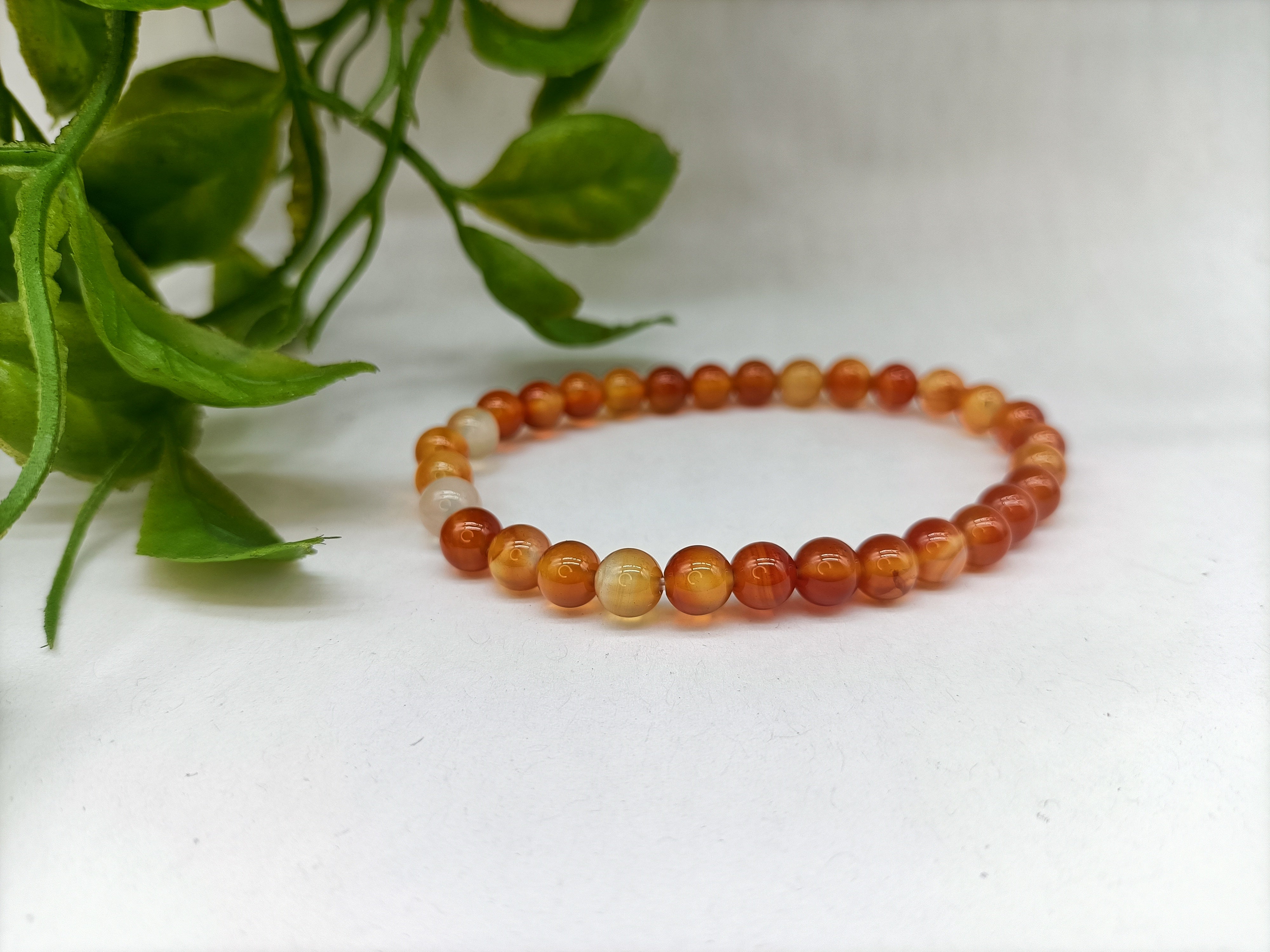 Carnelian Beads Bracelet - Crystal Wellness