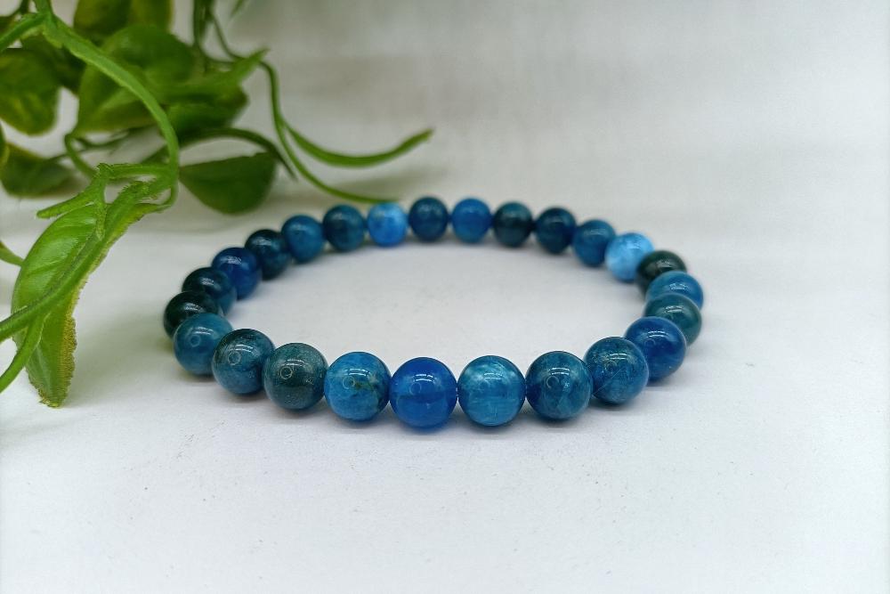 Blue Apatite Bracelet - Crystal Wellness