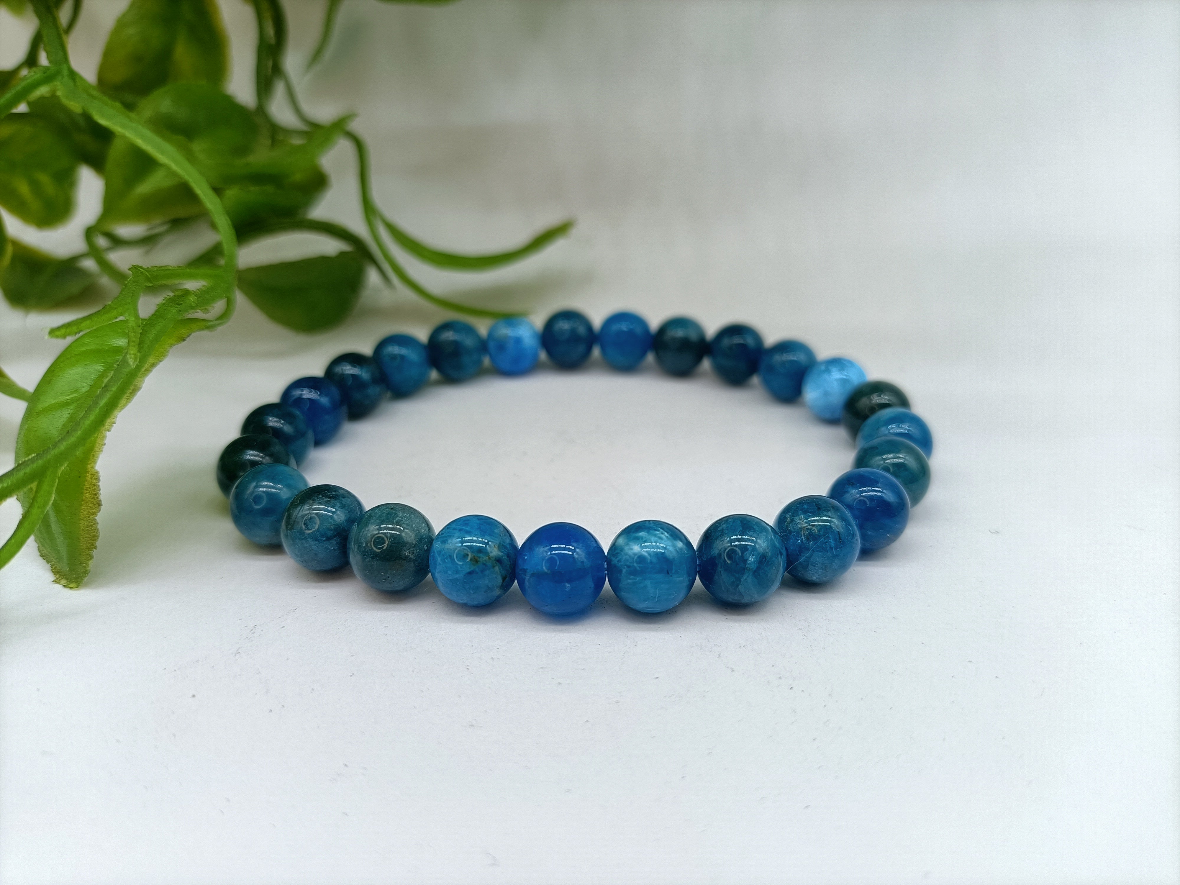Blue Apatite Bracelet - Crystal Wellness