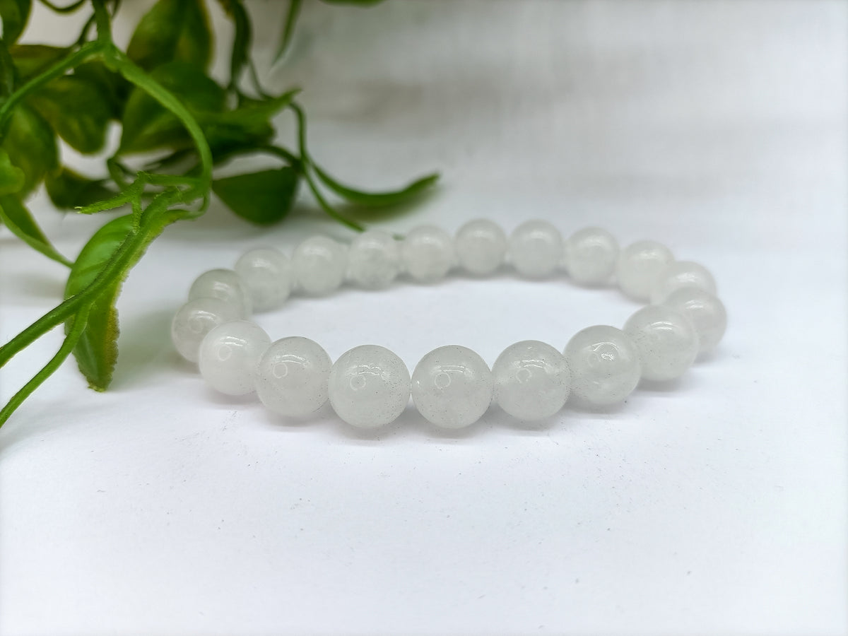 White Jade Bracelet Crystal Wellness