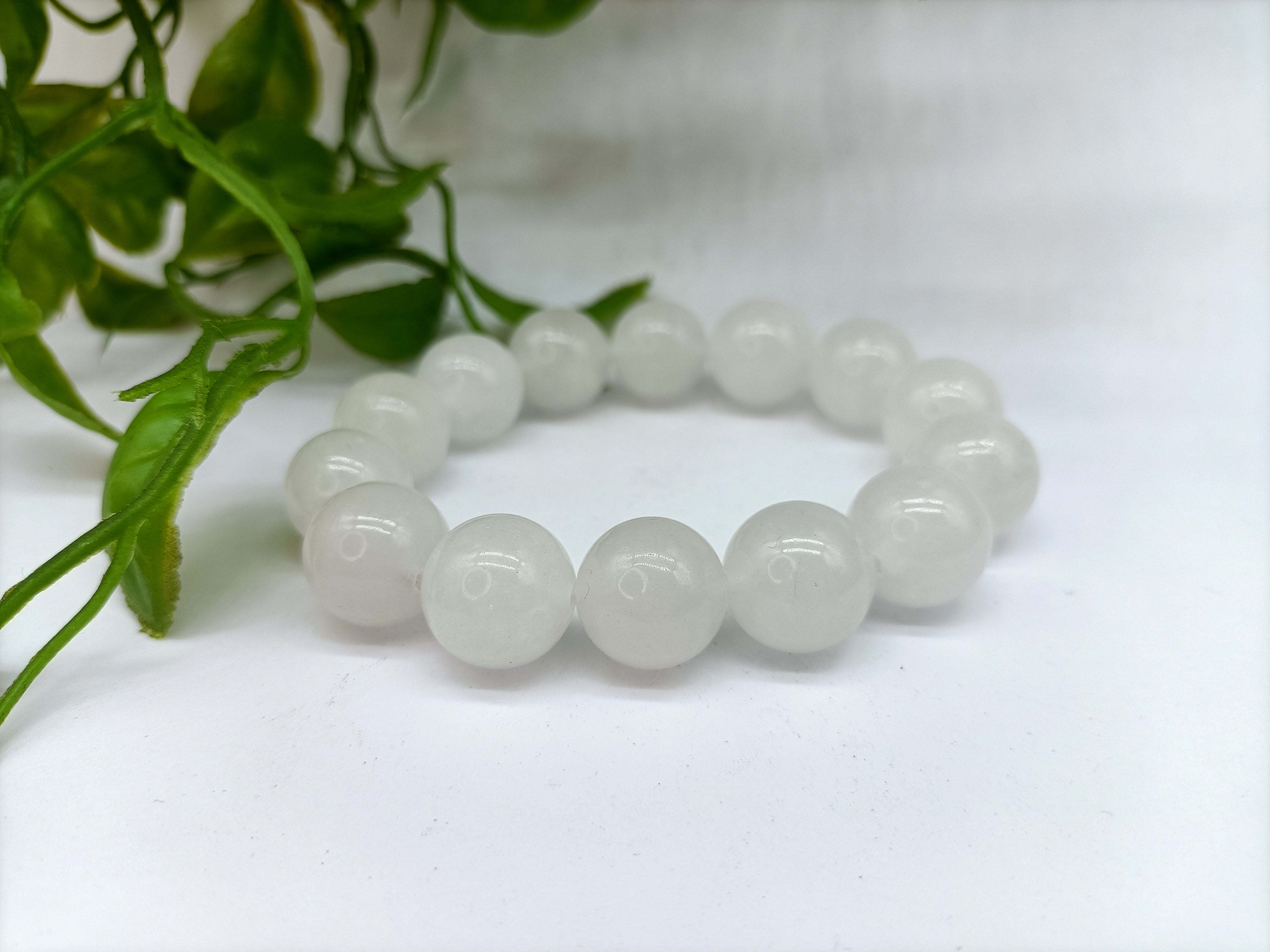 White Jade Bracelet Crystal Wellness