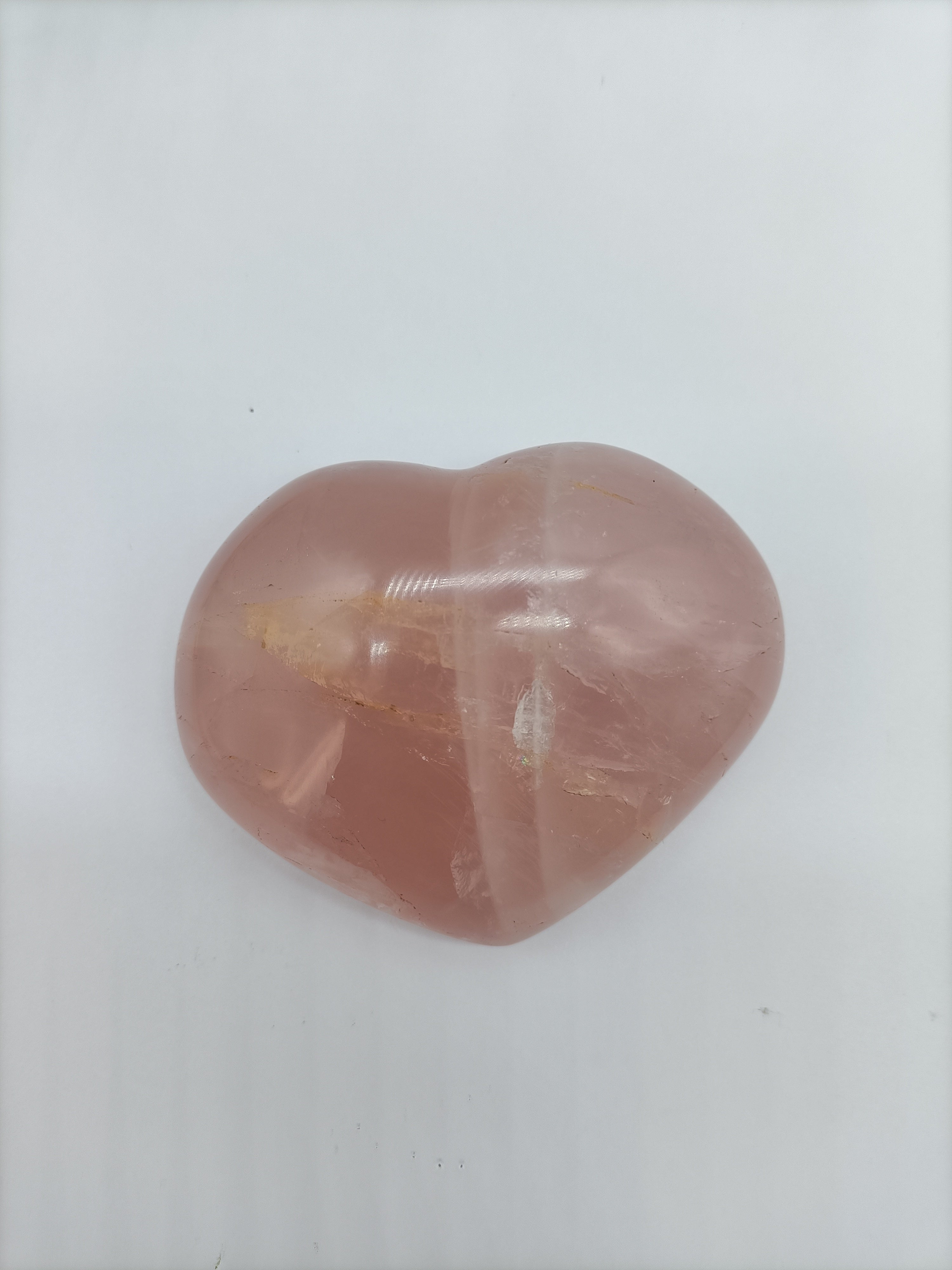 Rose Quartz Heart Crystal Wellness