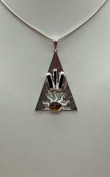 Protection Silver Plated Pendant