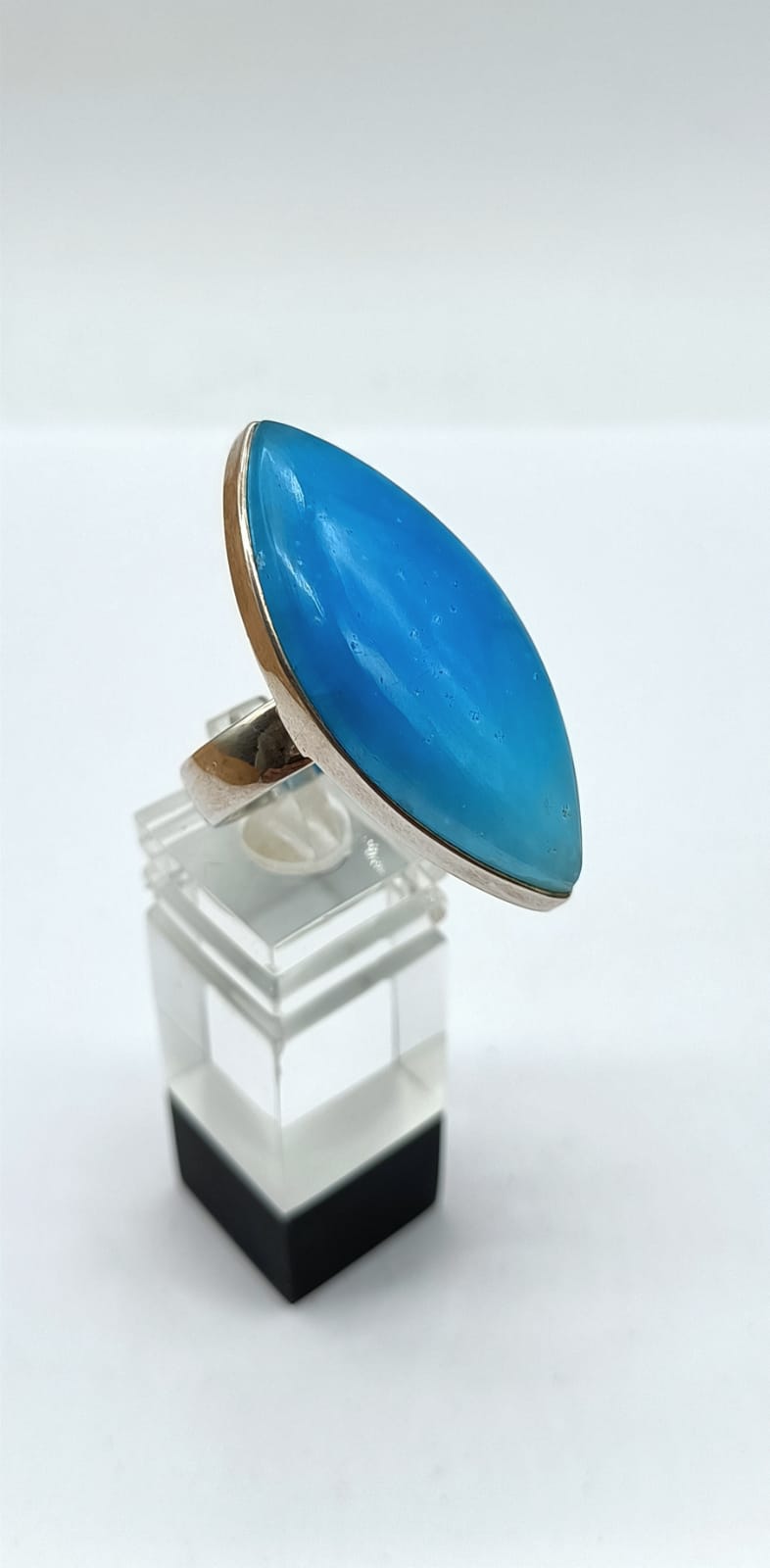 Smithsonite 925 Sterling Silver Ring Size 9