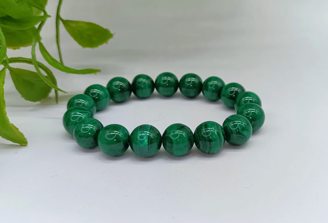 Malachite AAA High Grade Bead Bracelet Crystal Wellness