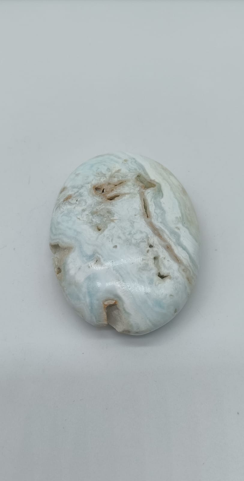 Caribbean Blue Calcite Palm Stone