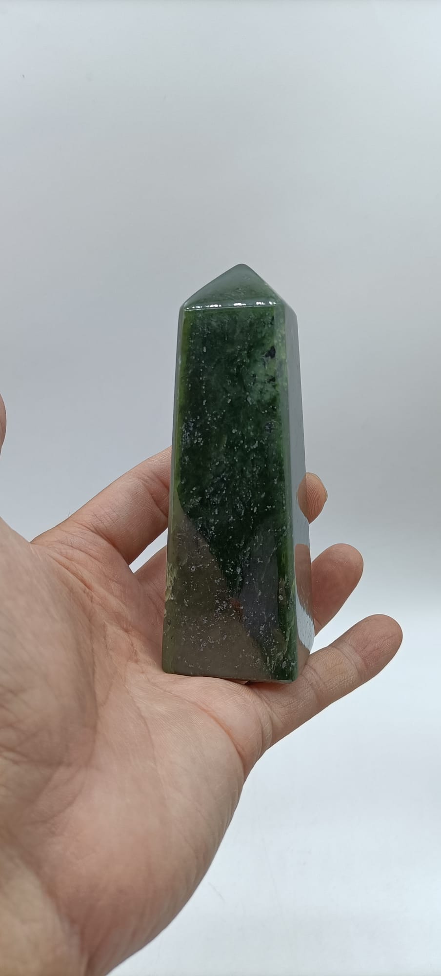 Nephrite Jade Tower Crystal Wellness