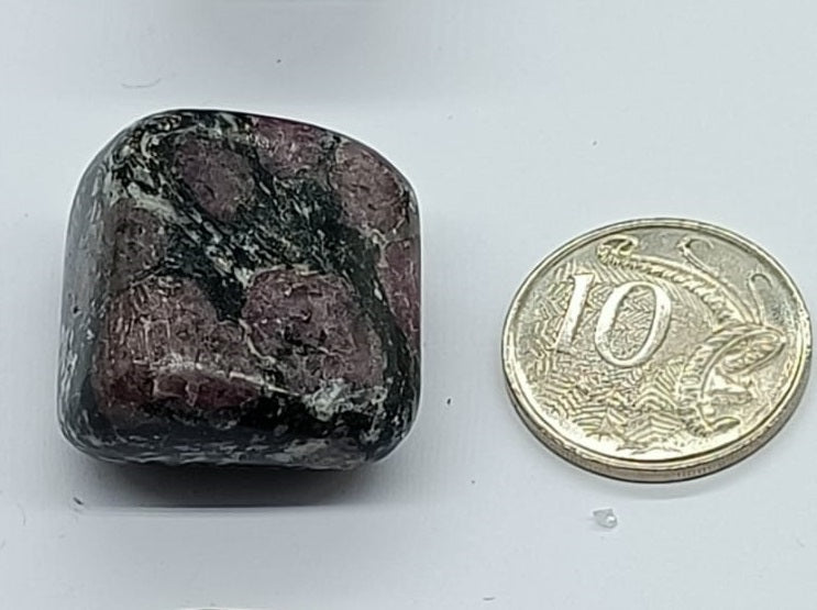 Ruby in Spinel Tumbled Stone