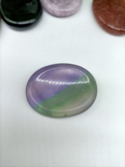 Fluorite Worry Stone Crystal Wellness