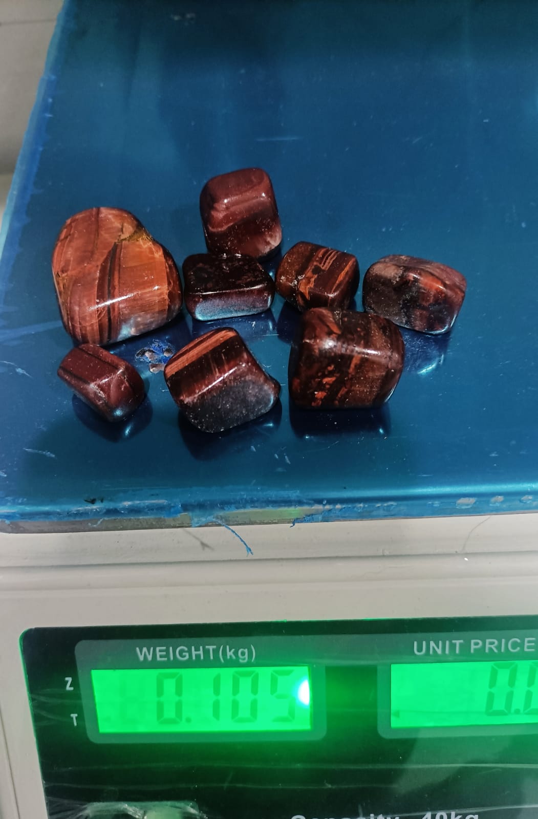 Red Tiger Eye Tumbled Stone Crystal Wellness