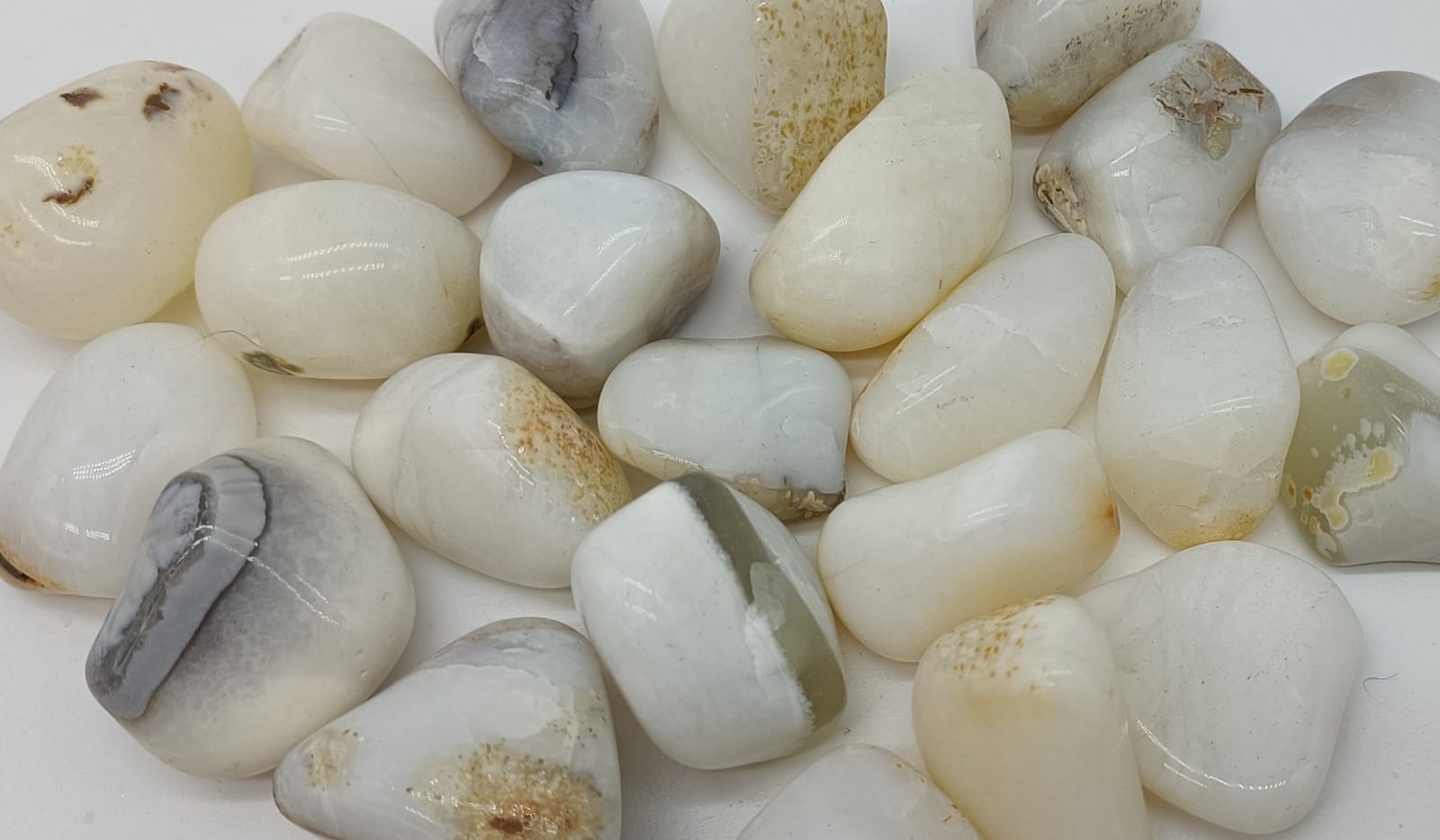 White Opal Tumbled Stone
