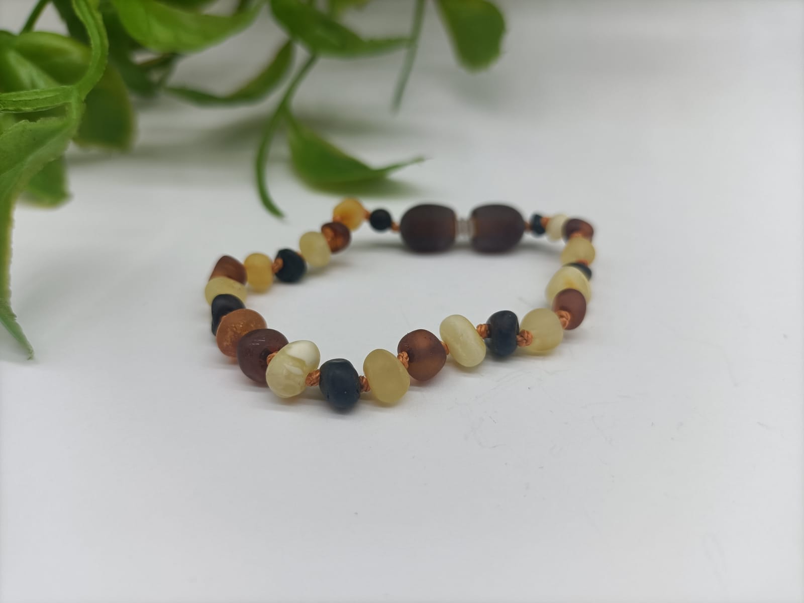 Baroque Raw Multi 4 Colours Baby Amber Bracelet Crystal Wellness