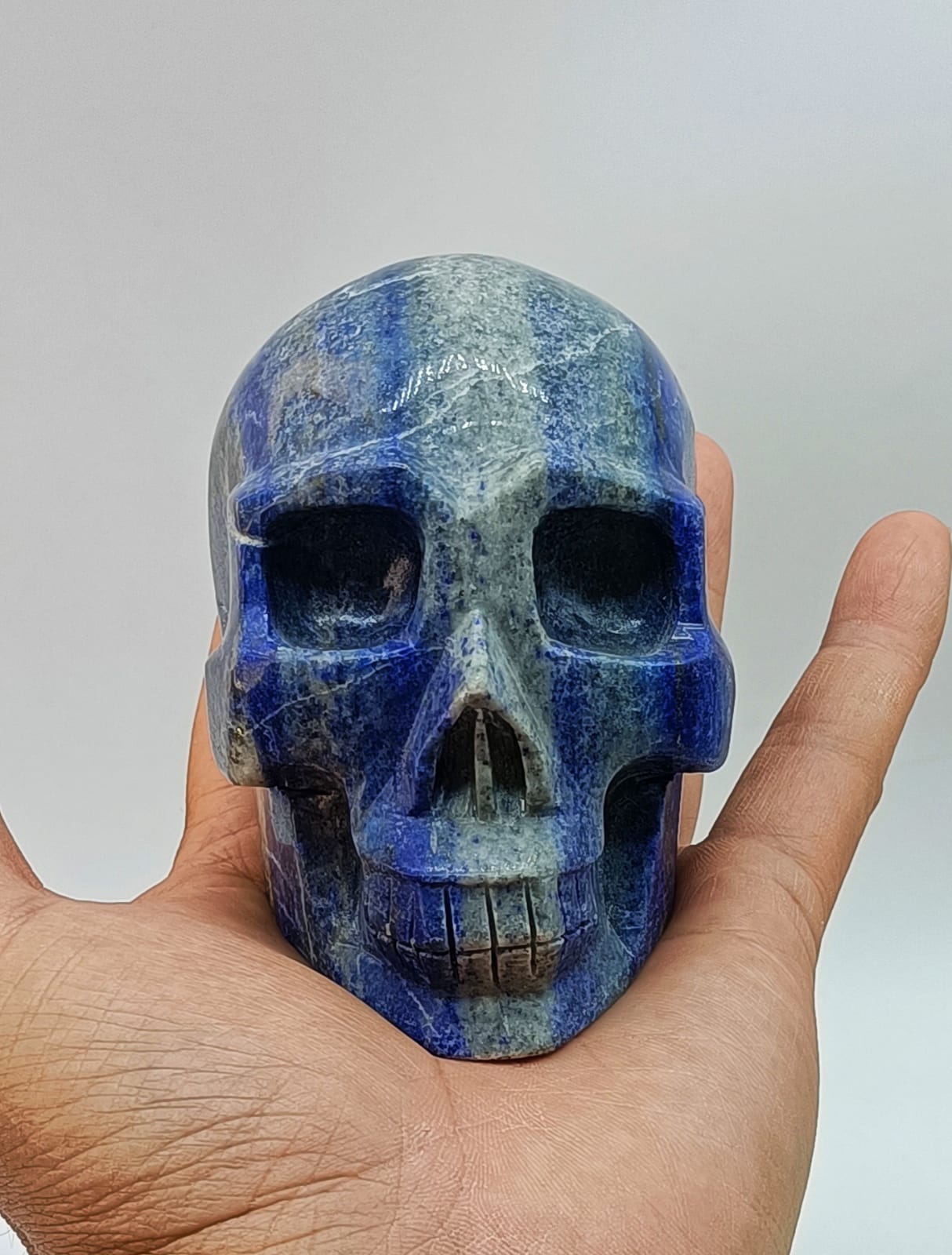 Lapis Lazuli Skull 822g 100mm x 80mm Crystal Wellness