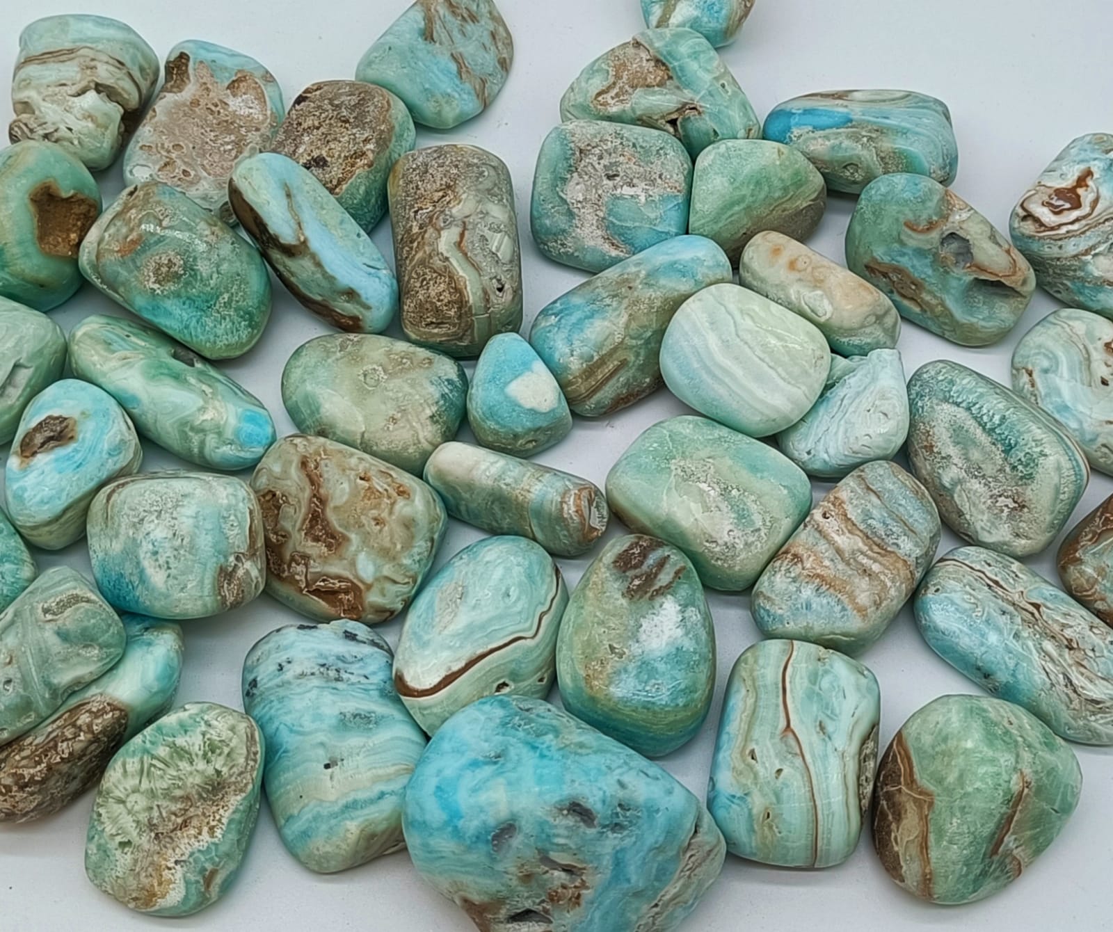 Blue Aragonite Tumbled Stone