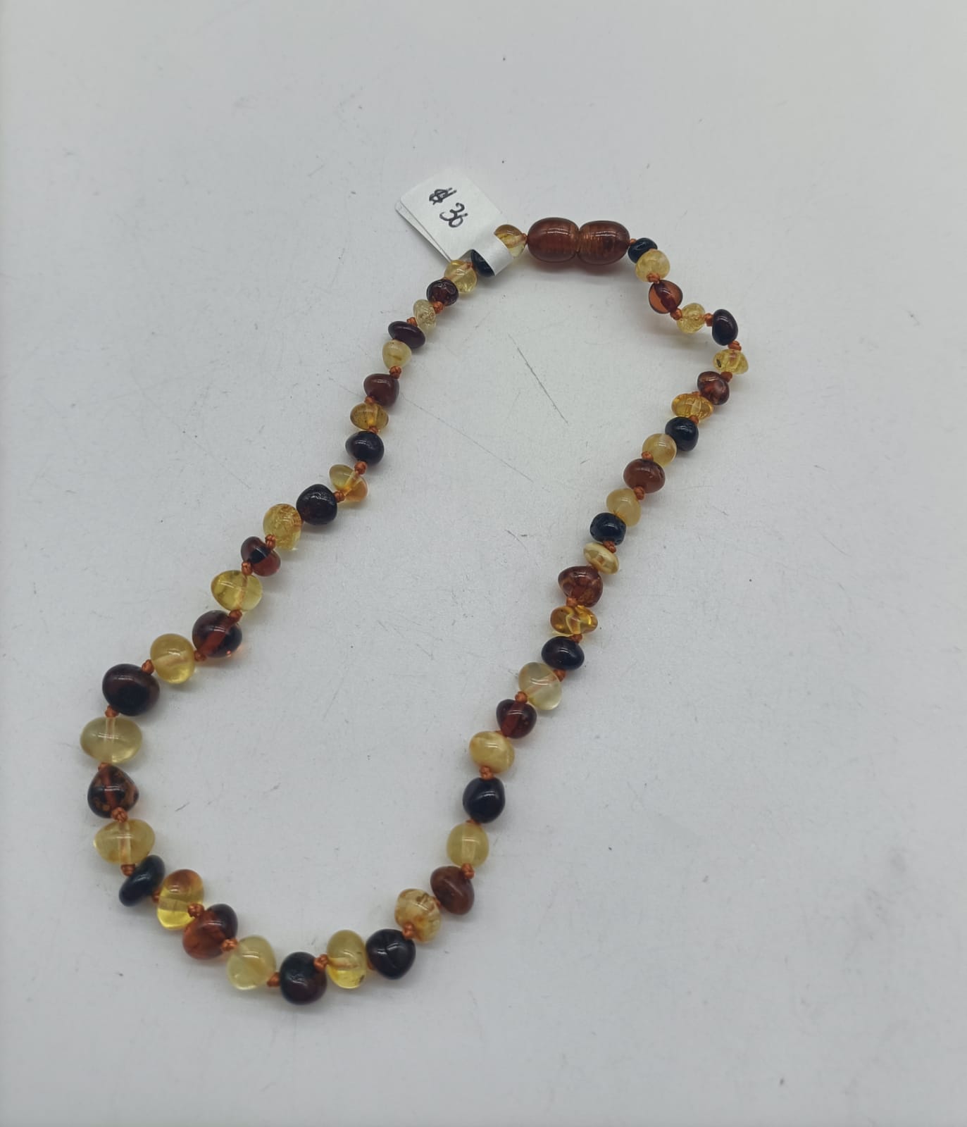 Baroque Multi 4 Colours Baby Amber Necklace High Grade Crystal Wellness