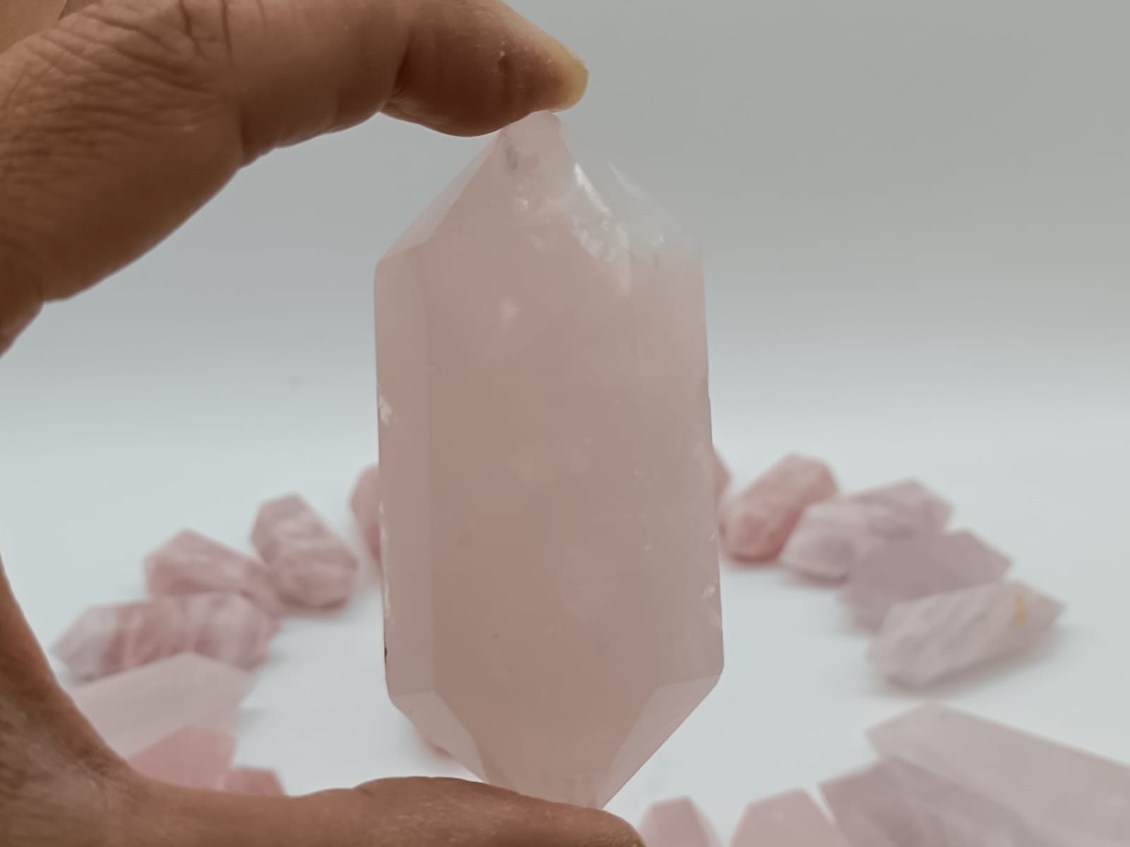 Rose Quartz Double Terminated Point
