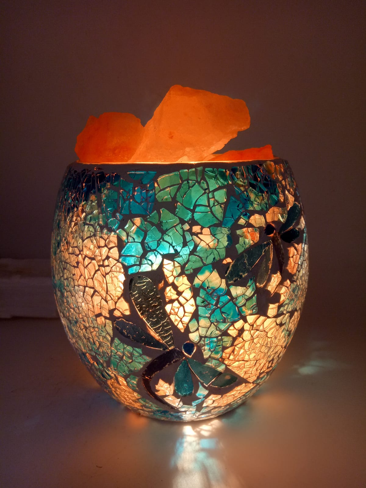 Mosaic discount salt lamp